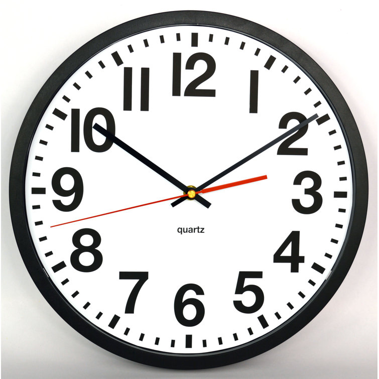 Symple Stuff 13" Commercial Wall Clock & Reviews Wayfair.ca